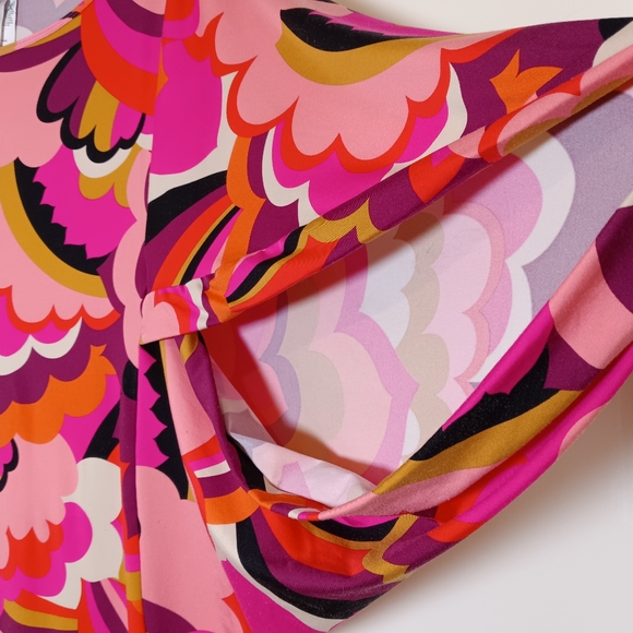 Trina Turk Fan Faire Boatneck Tunic Swim Cover-Up Dress - Picture 8 of 12